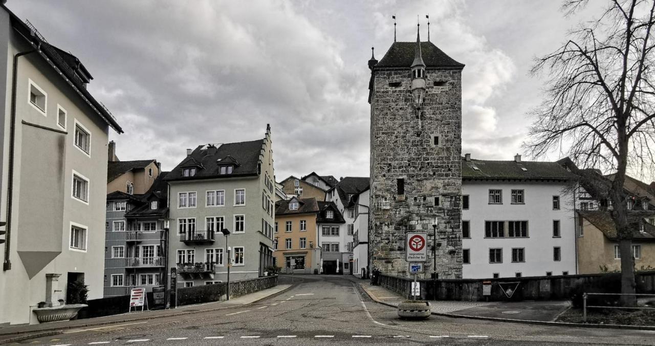 Blick Auf Schwarzen Turm - Freihofapartments Brugg (Aargau) Exterior foto